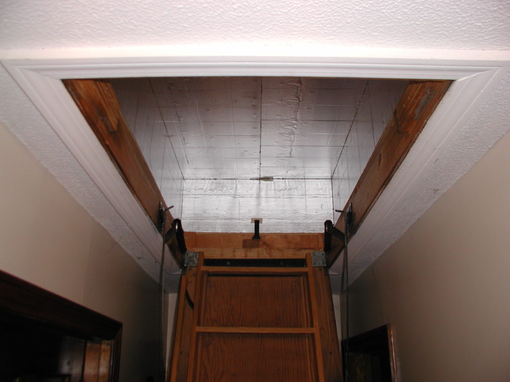 Attic Stair Cover in place